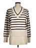 Aqua Stripes Ivory Pullover Sweater Size M - photo 1