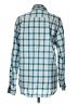 Old Navy 100% Cotton Checkered-gingham Teal Long Sleeve Button-Down Shirt Size L - photo 2