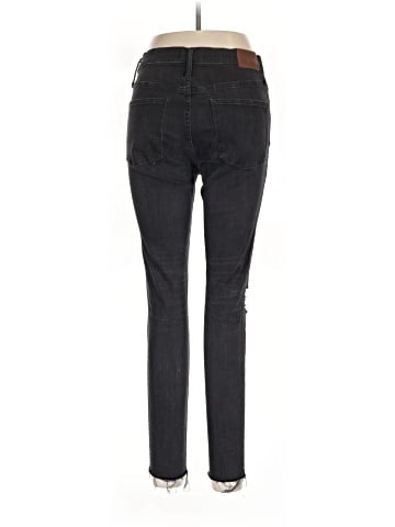 Madewell 9" Mid-Rise Skinny Jeans in Black Sea (view 2)