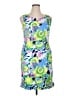 Talbots Tropical Blue Cocktail Dress Size 12 - photo 1