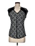 Daniel Rainn Black Short Sleeve Blouse Size M (petite) - photo 1