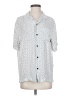 Religion 100% Viscose Polka Dots White 3/4 Sleeve Button-Down Shirt Size S - photo 1