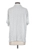 Religion 100% Viscose Polka Dots White 3/4 Sleeve Button-Down Shirt Size S - photo 2