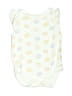 Rabbit Bear Floral Yellow Short Sleeve Onesie Size 3-6 mo - photo 1