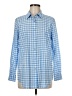 Vineyard Vines 100% Cotton Checkered-gingham Blue Long Sleeve Button-Down Shirt Size 6 - photo 1