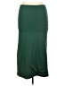 PoshDivah Solid Green Casual Skirt Size L - photo 2