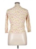 August Silk Floral Pink 3/4 Sleeve Blouse Size L - photo 2