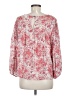 Everly 100% Rayon Pink Long Sleeve Blouse Size M - photo 2
