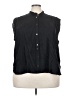 J.Crew 100% Viscose Black Sleeveless Button-Down Shirt Size 24 - photo 1