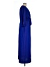 Connected Apparel 100% Polyester Blue Casual Dress Size 10 - photo 4