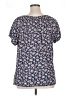Chaps Blue Short Sleeve Blouse Size 1X - photo 2