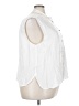 J.Crew 100% Viscose White Sleeveless Button-Down Shirt Size 24 - photo 4