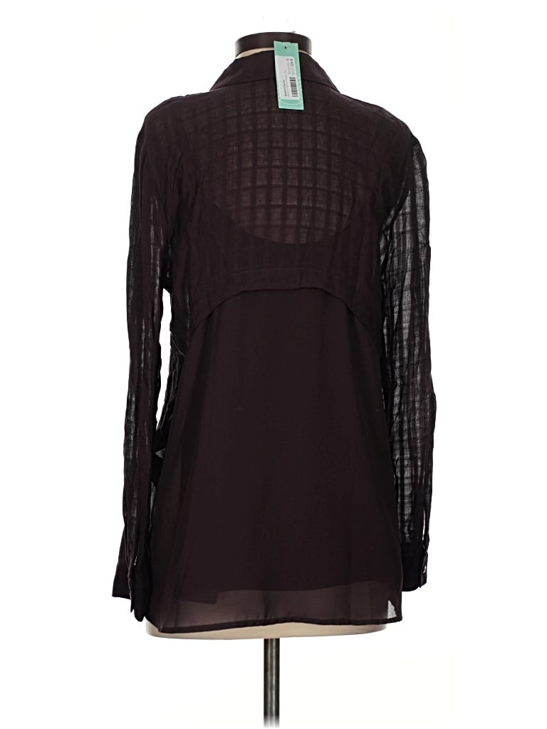 Market & Spruce Long Sleeve Blouse In Burgundy