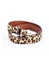 Halogen 100% Calf Hair Animal Print Brown Tan Belt Size S - photo 1