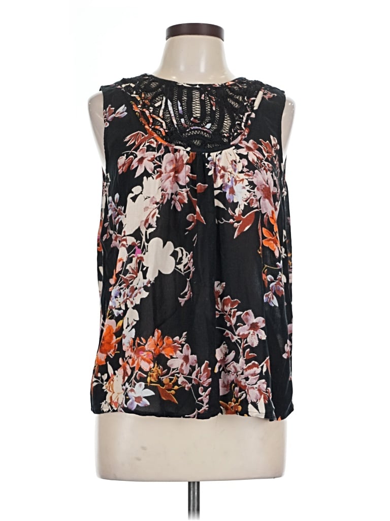 Pre-owned Sundance Sleeveless Blouse In Black