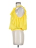 Bebe 100% Polyester Yellow Sleeveless Blouse Size M - photo 5