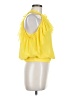 Bebe 100% Polyester Yellow Sleeveless Blouse Size M - photo 4