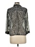 Chico's Animal Print Silver 3/4 Sleeve Blouse Size Med (1) - photo 2