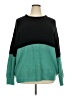 Shein Curve Color Block Green Pullover Sweater Size 2X - photo 1