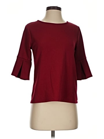 Green Envelope 3/4 Sleeve Top (view 2)