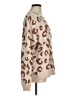 Cotton Bleu Animal Print Tan Pullover Sweater Size M - photo 4