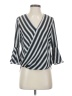 BCX Silver 3/4 Sleeve Blouse Size S - photo 1