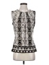 Calvin Klein Animal Print Snake Print Silver Sleeveless Blouse Size S - photo 1