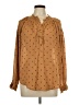 Democracy Brown Long Sleeve Henley Size L - photo 1