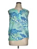 Talbots Blue Sleeveless Blouse Size 14 - photo 1