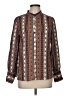 Veronica Beard 100% Viscose Tweed Brown Long Sleeve Blouse Size 8 - photo 1