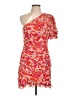 TCEC 100% Polyester Floral Orange Cocktail Dress Size L - photo 1
