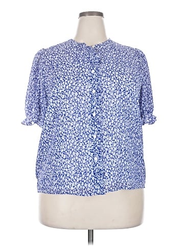 J.Crew Factory Store Short Sleeve Blouse (view 1)