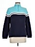 Liz Claiborne 100% Cotton Color Block Blue Pullover Sweater Size L - photo 1