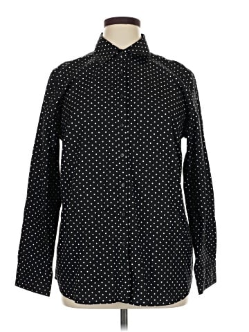 Jones New York Signature Long Sleeve Button-Down Shirt (view 1)