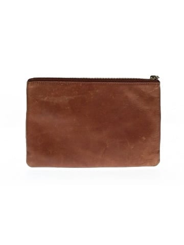 Madewell The Leather Pouch Clutch in Printed Calf Hair (view 2)
