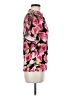 Halston Floral Pink Short Sleeve Blouse Size M - photo 4