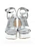 Larroudé Metallic Silver Sandals Size 9 - photo 2