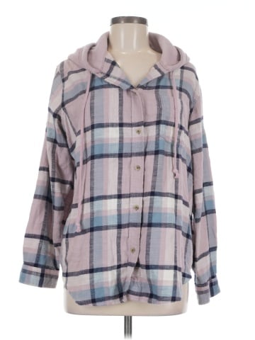 American Eagle Outfitters Long Sleeve Button-Down Shirt (view 1)