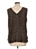 Zac & Rachel 100% Polyester Black Sleeveless Blouse Size L - photo 2