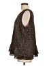 Zac & Rachel 100% Polyester Black Sleeveless Blouse Size L - photo 5
