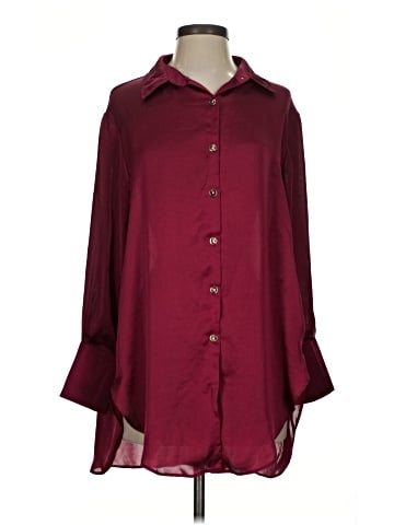 Cato 3/4 Sleeve Button-Down Shirt (view 1)