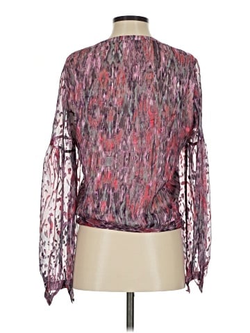 Parker Long Sleeve Silk Top (view 2)