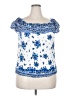 Unique Spectrum Blue Sleeveless Blouse Size 2X - photo 1