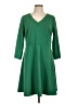 Merona Solid Green Casual Dress Size L - photo 1