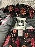Anne Klein Floral Black Long Sleeve Blouse Size L - photo 7
