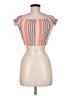 Illa Illa 100% Rayon Orange Short Sleeve Top Size M - photo 2