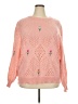 Unbranded 100% Polyester Floral Pink Pullover Sweater Size XXL - photo 1
