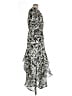 Alexis 100% Polyester Graphic Silver Cocktail Dress Size L - photo 4