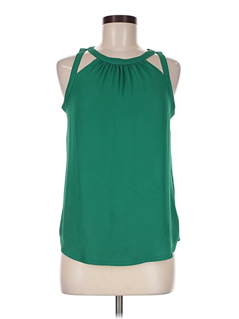 Pre-owned Express Outlet Sleeveless Blouse In Green