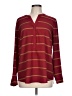 Talbots Burgundy Long Sleeve Blouse Size L - photo 1